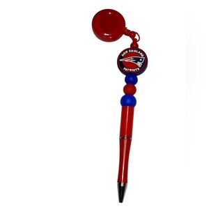 Custom Designed New England Red and Blue Retractable Pen